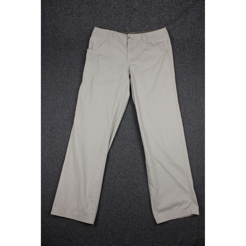 Columbia Khaki Chino Pants Womens Size 10 Tan Straight Leg Hiking Camping - Picture 2 of 10
